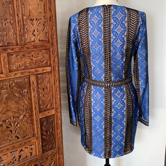 Endless Rose Black Blue Mini Dress - Picture 3 of 14